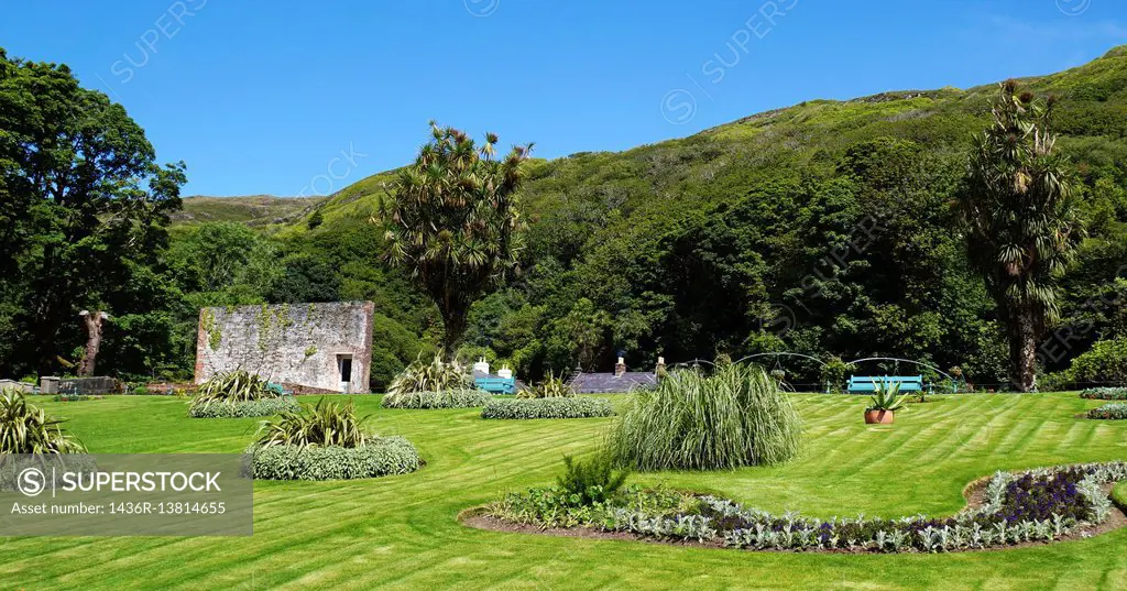 Victorian Walled Garden Kylemore Abbey In Connemara County Galway