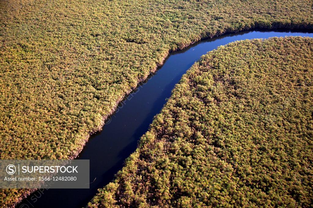 Aerial View Of The Okawango Delta Botswana SuperStock