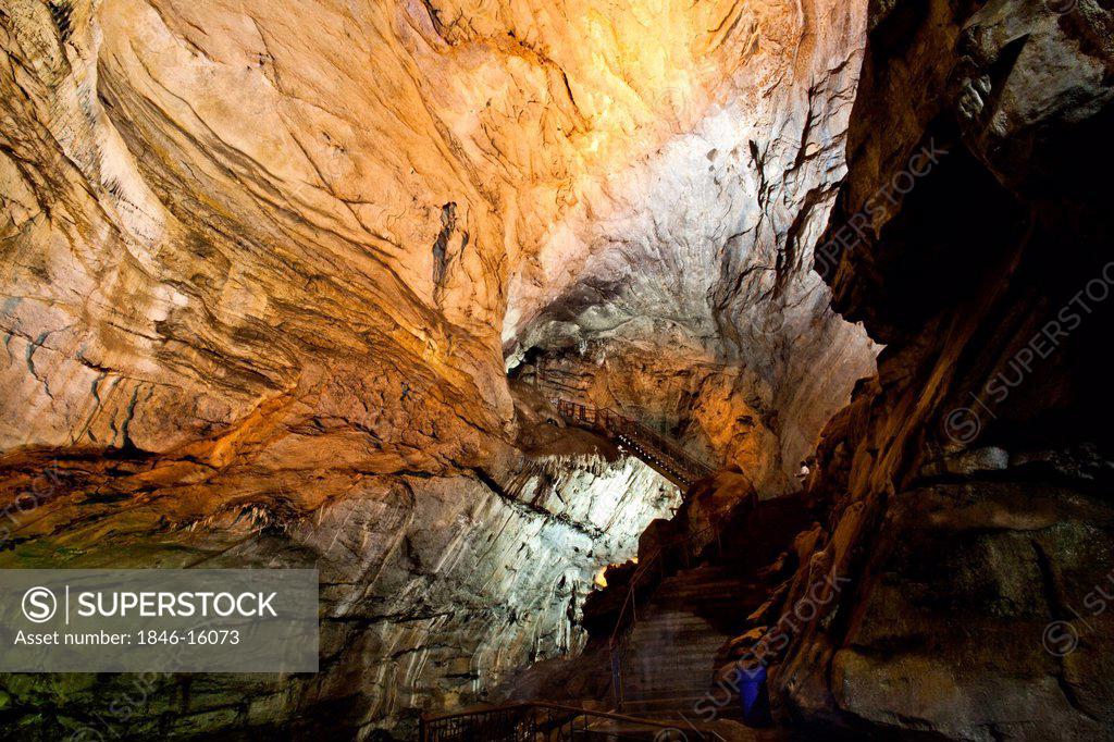 Interiors Of A Cave Borra Caves Ananthagiri Hills Araku Valley