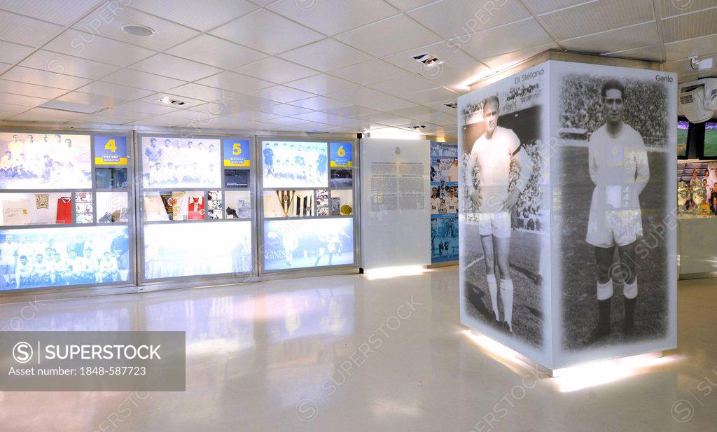 Display Cabinet Exhibition Museum Estadio Santiago Bernabeu Stadium