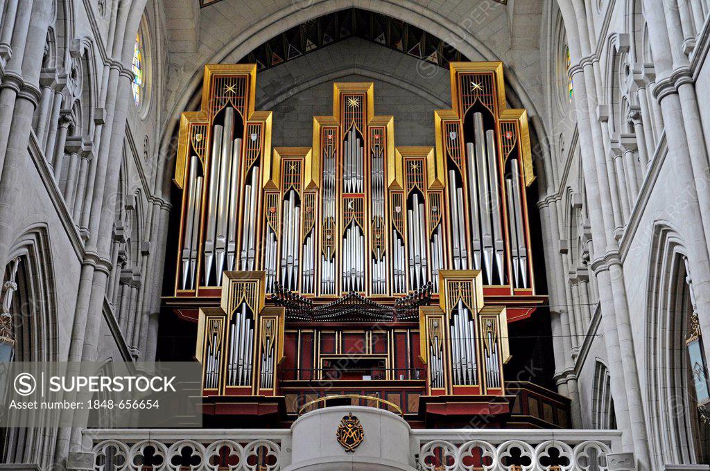 Interior View Organ Catedral De Nuestra Senora De La Almudena Santa