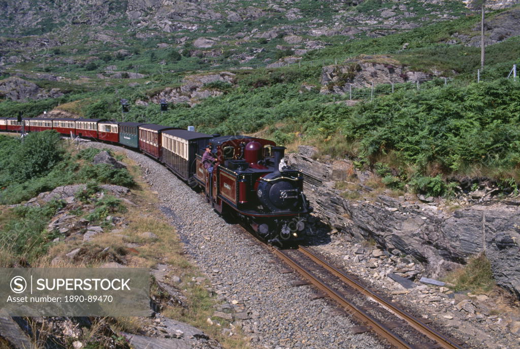 Ffestiniog Railway At Tanygrisiau The Busiest Of The North Wales