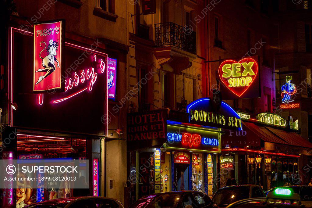 Sex Shops In Pigalle Paris France Superstock