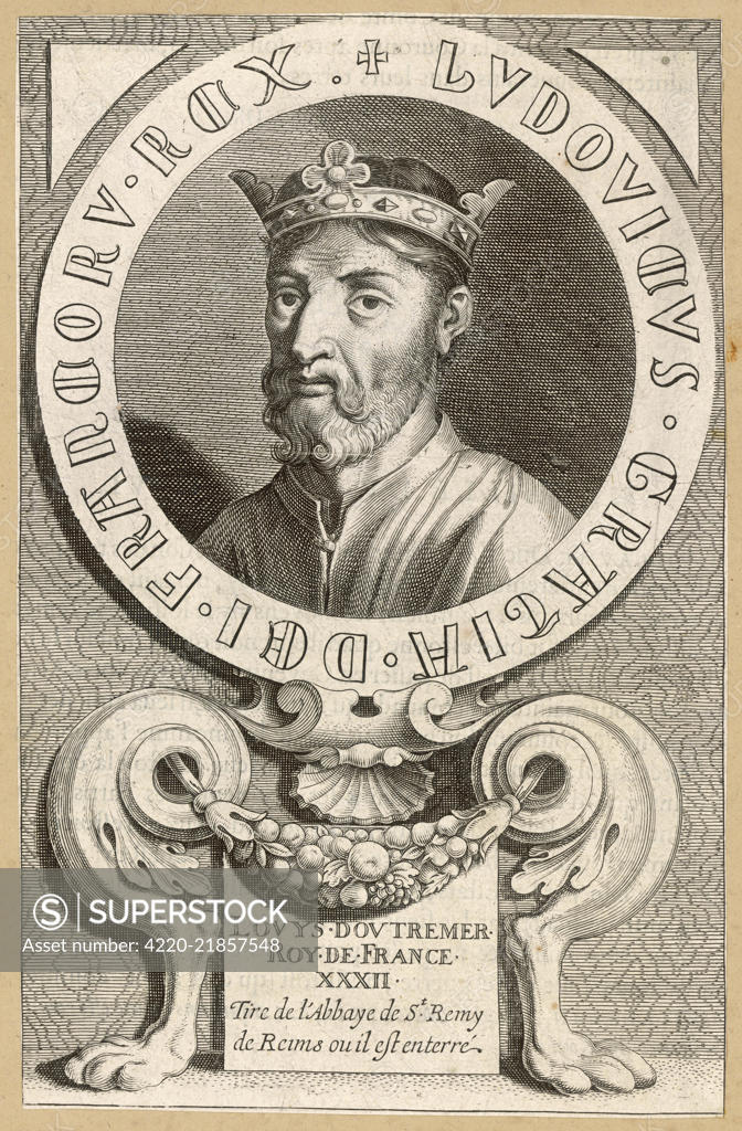 LOUIS IV D OUTREMER From Beyond The Seas King Of France So Named