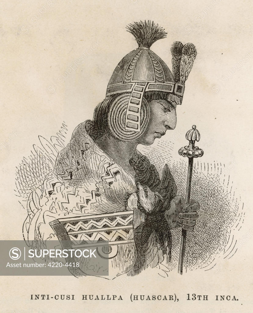 WASHKAR INKA Or Huascar Inca Original Name Tupac Cusi Huallpar INCA