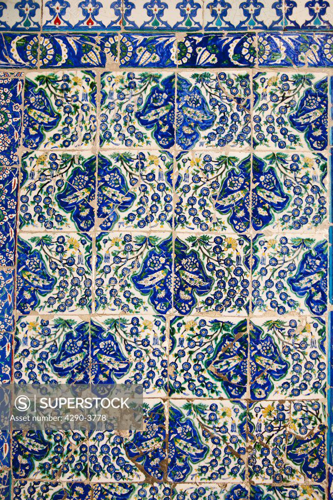 Ceramic Wall Tiles Outside The Tomb Of Abu Ayyub Al Ansari At The Eyup