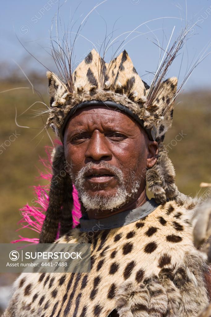 A Senior Zulu Man At The Zulu Reed Dance ENyokeni Royal Palace