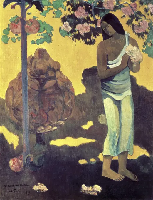 The Month of Maria, 1899, Paul Gauguin (1848-1903/French), Oil on canvas, Hermitage Museum, St Petersburg, Russia