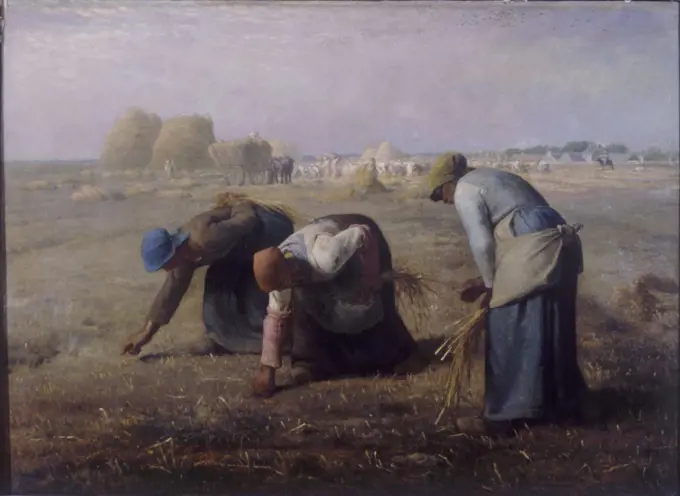 The Gleaners  1857  Jean Francois Millet (1814-1875 French)  Oil on canvas Musee du Louvre, Paris, France