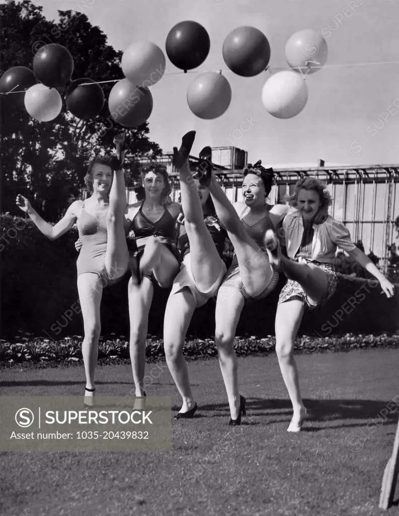 San Francisco, California: 1939 Sally Rand's nude/dude ranch entertainers at the 1939-40 Golden Gate International Exposition on Treasure Island.