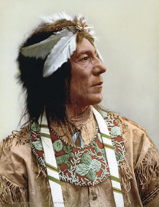 Close-up of an Ojibwa Chief