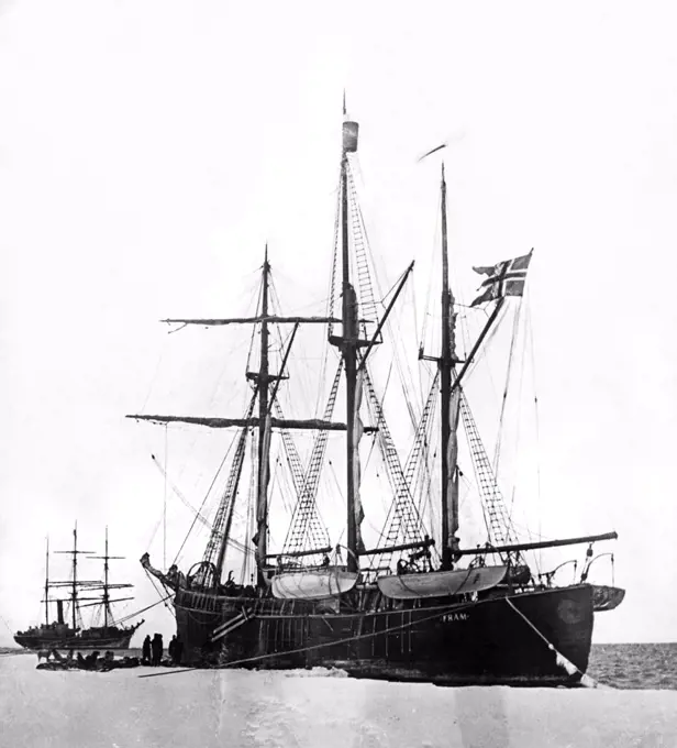 Arctic:  c. 1898 Norwegian explorer Fridtjof Nansen's ship, the Fram, that he took on his polar venture.