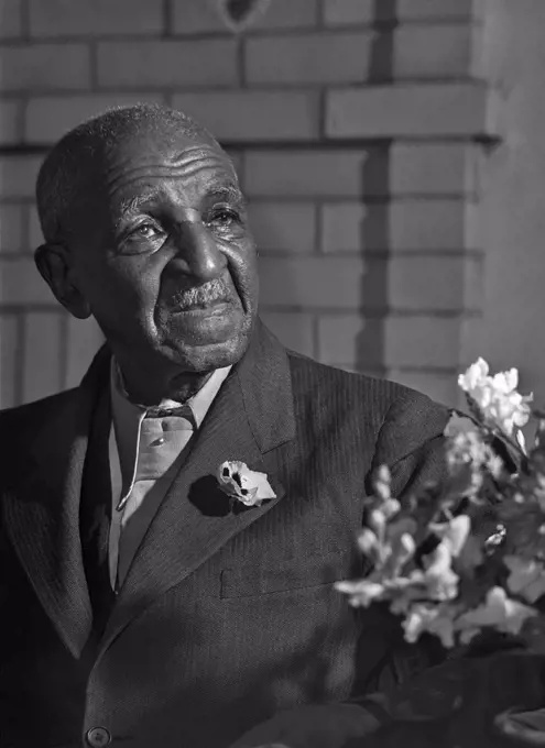 Tuskegee, Alabama, March, 1942 A portrait of Dr. George Washington Carver at the Tuskegee Institute by Arthur Rothstein.