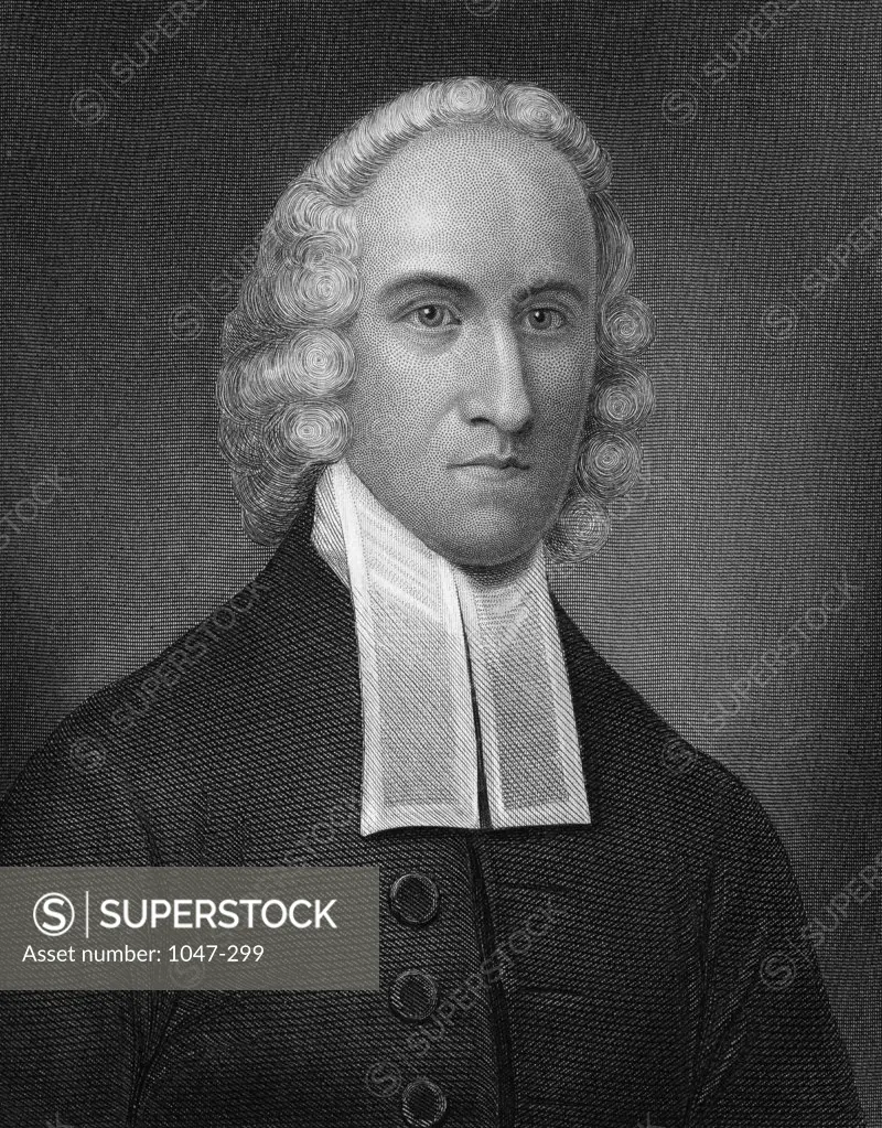 Jonathan Edwards (1703-1758) American Clergyman and Theologian  Stock Montage, Inc. 