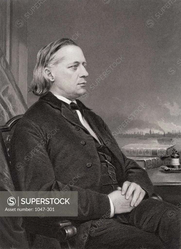 Henry Ward Beecher (1813-1887) American Clergyman  Stock Montage, Inc. 