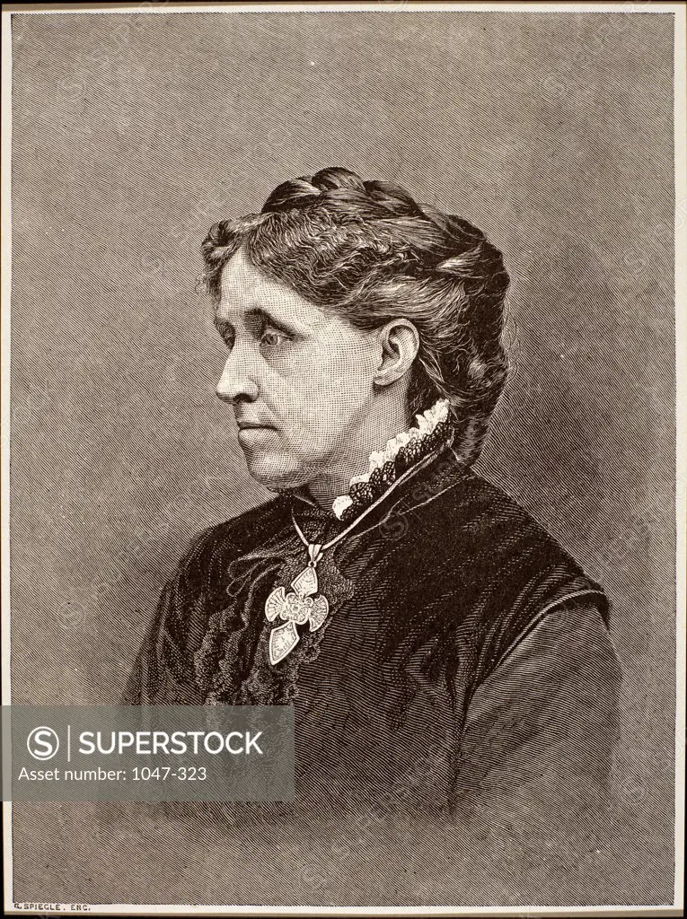 Louisa May Alcott  (1832-1888) American Author Artist Unknown 