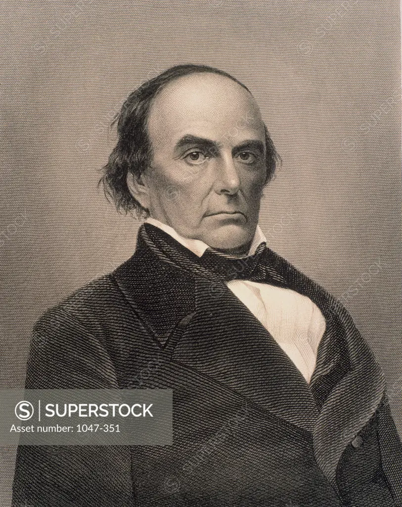 Daniel Webster (1782-1852) American Lawyer, Statesman and Orator  Stock Montage, Inc. 