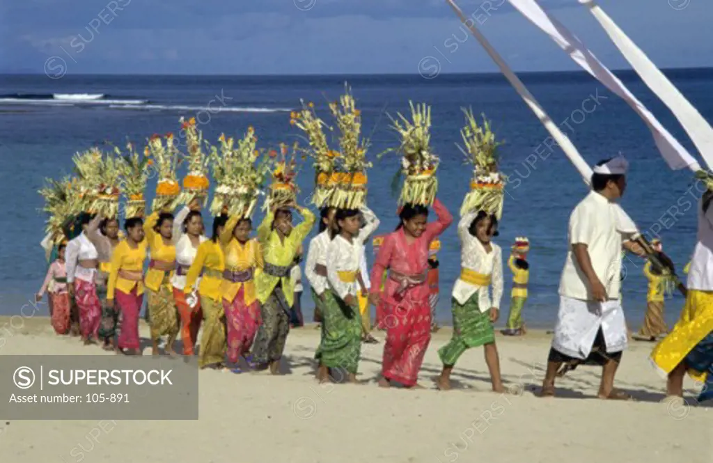 Melasti, Ritual Purification Ceremony, Bali, Indonesia