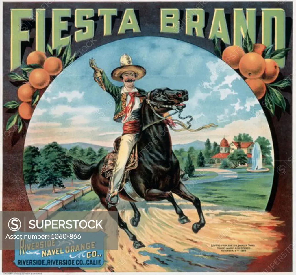 Fiesta Brand-Riverside Navel Orange Company Promotional Literature Posters 