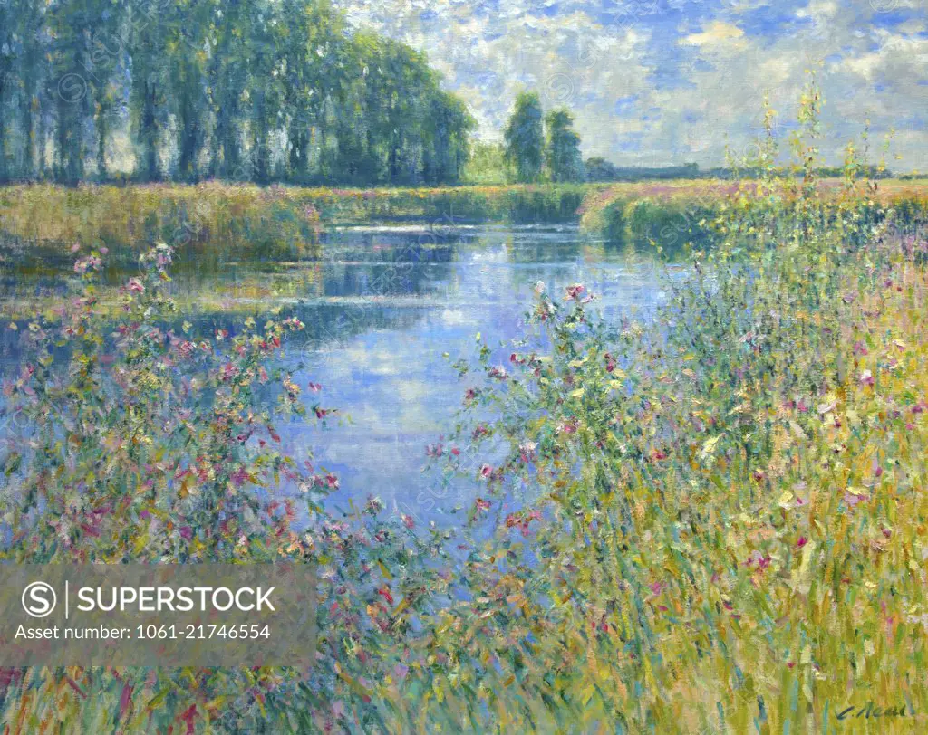 River scene in summer.