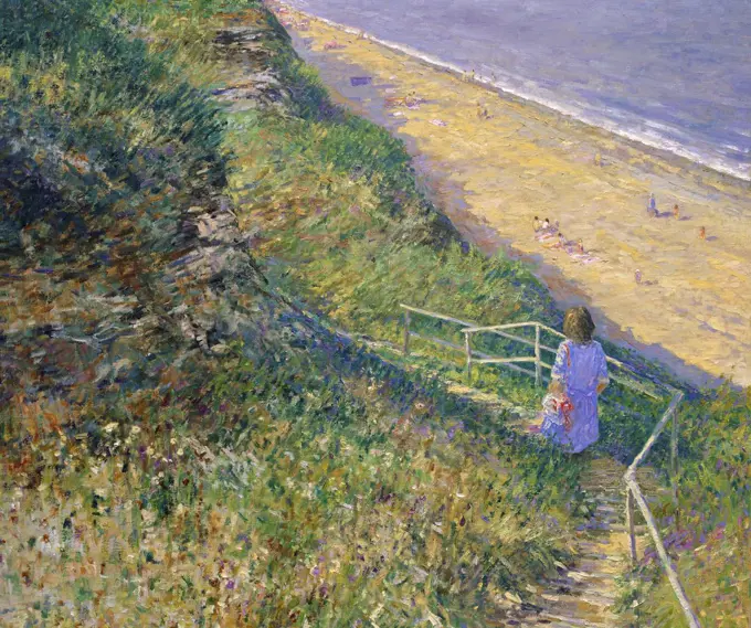 Cliff Steps, Minsmere Cliffs, Suffolk (Detail)  Charles Neal (b.1951/British)  