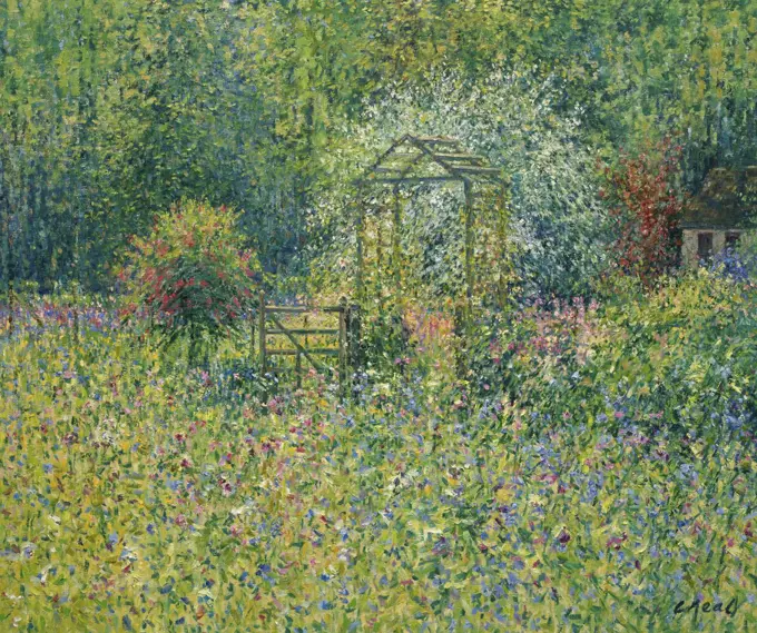 The Artist's Garden Gloucestershire, UK  1996  Charles Neal (b.1951/British) 