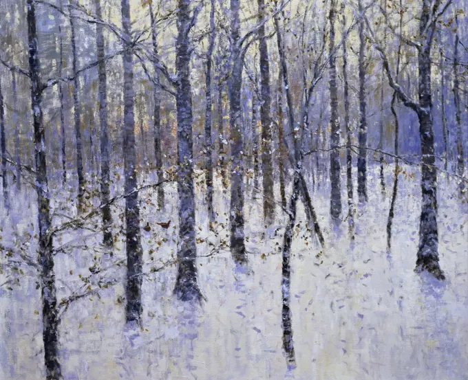 Winter Wonderland, February Morning 1998 Charles Neal (b.1951/British) Oil on canvas