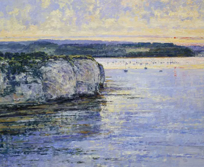 UK,  Dorset,  Studland Bay by Charles Neal,  oil on canvas,  detail,  b.1951 British,  Private Colection