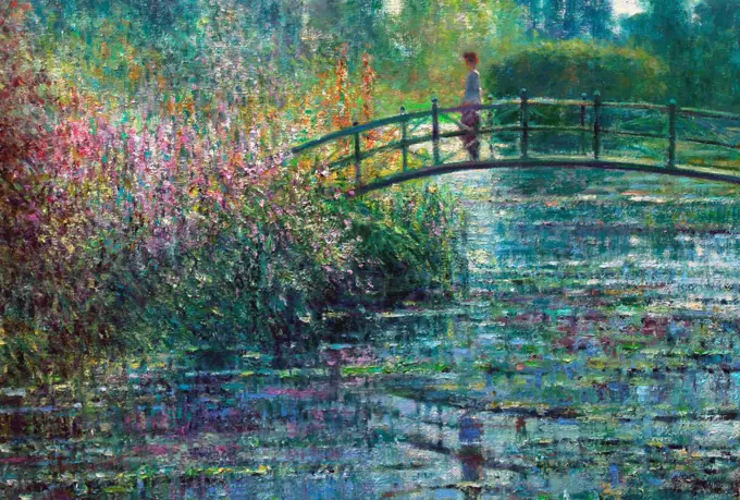 The Japanese Bridge, Highnam, detail, Charles Neal