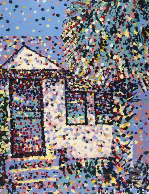 Beach Cabin 1992 Elizabeth Barakah Hodges(21st C. American) Acrylic