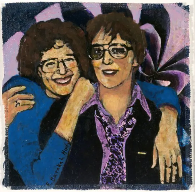 Jan and Me 1996 Elizabeth Barakah Hodges (21st C. American) Mixed media and collage