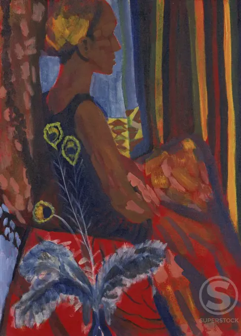 Africa 1995 Elizabeth Barakah Hodges (21st C. American) Acrylic 