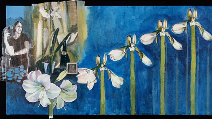 Lightstruck!: Amaryllis 2000 2000 Elizabeth Barakah Hodges (21st C. American) Mixed Media