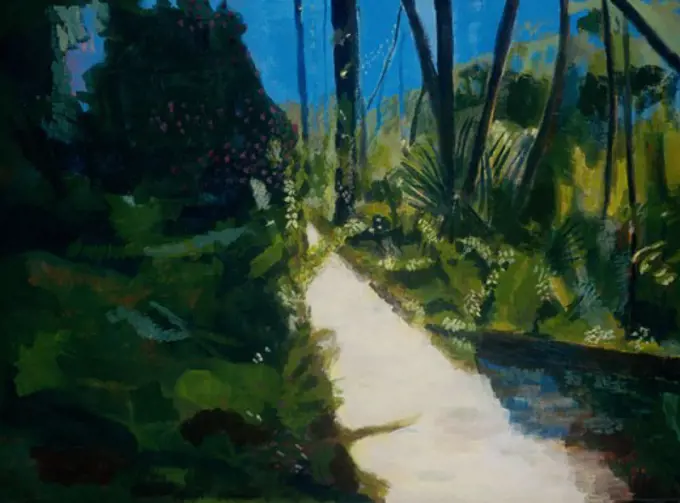 Ravine Gardens 2005 Elizabeth Barakah Hodges(21st C. American) Acrylic On Paper