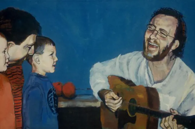 Yossi II: Evan's Song 2005 Elizabeth Barakah Hodges (21st C. American) Acrylic