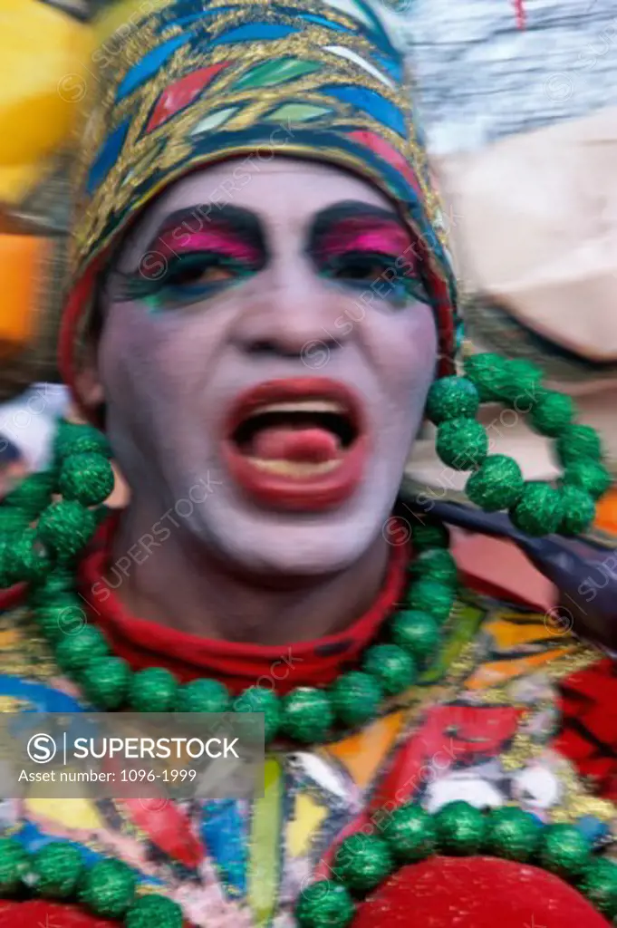 Mid adult man wearing traditional clothing, Rio de Janeiro, Brazil