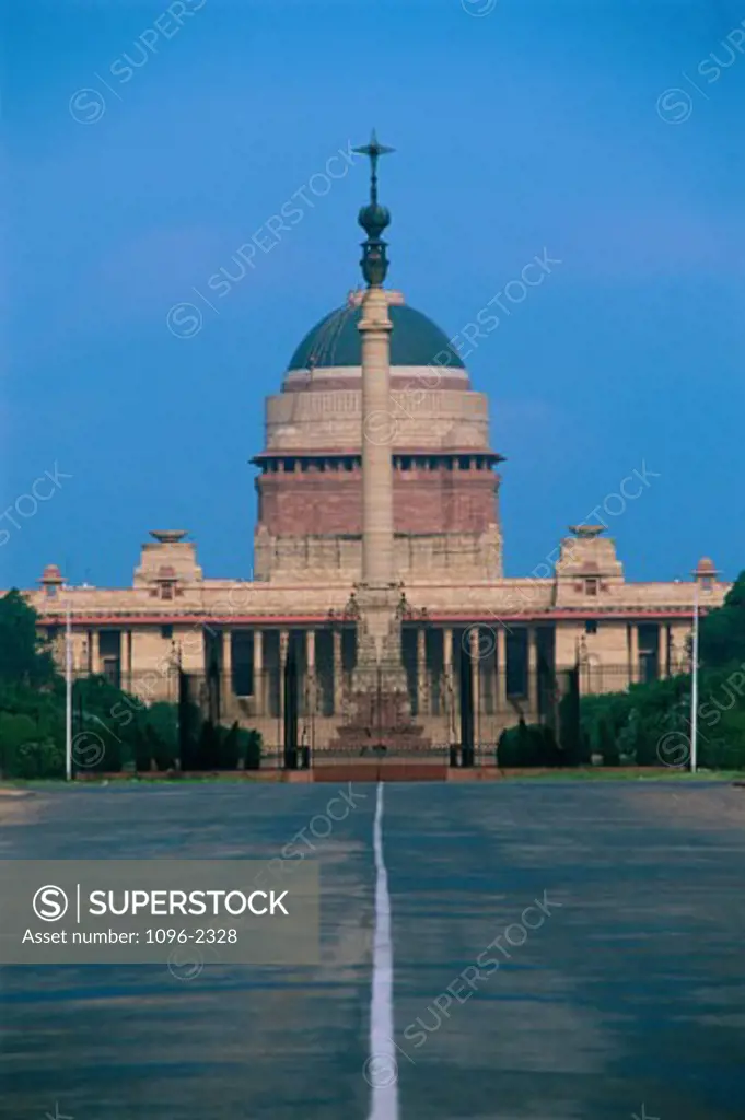 Facade of the Presidential Palace, New Delhi, India