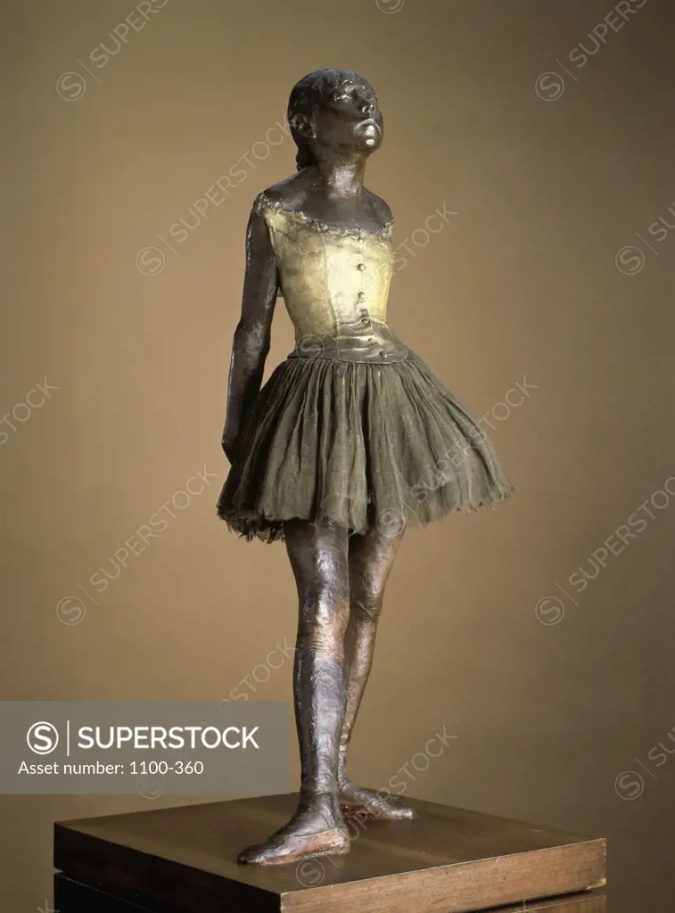 Young Dancer of Fourteen Cast 1921 Edgar Degas (1834-1917/French) Polychromed bronze