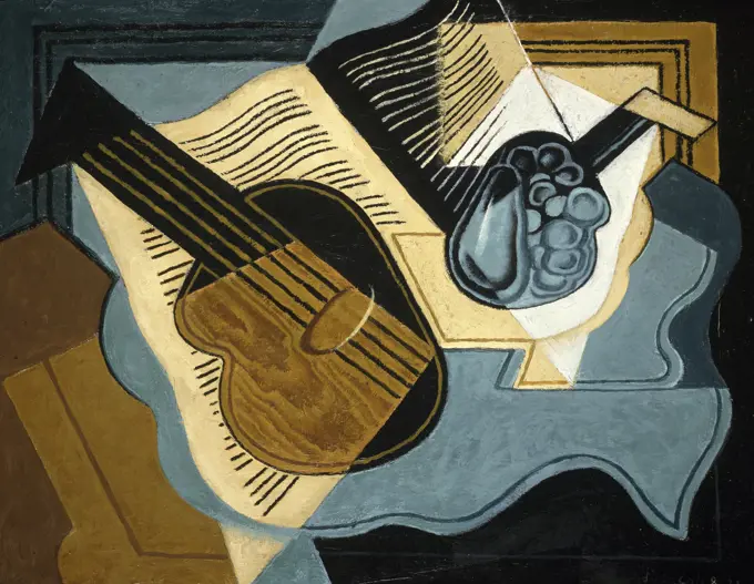 Guitar and Compote Dish  1921 Juan Gris (1887-1927/Spanish) Oil on canvas  