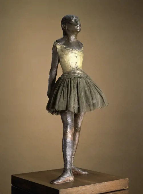 Young Dancer of Fourteen Cast 1921 Edgar Degas (1834-1917/French) Polychromed bronze