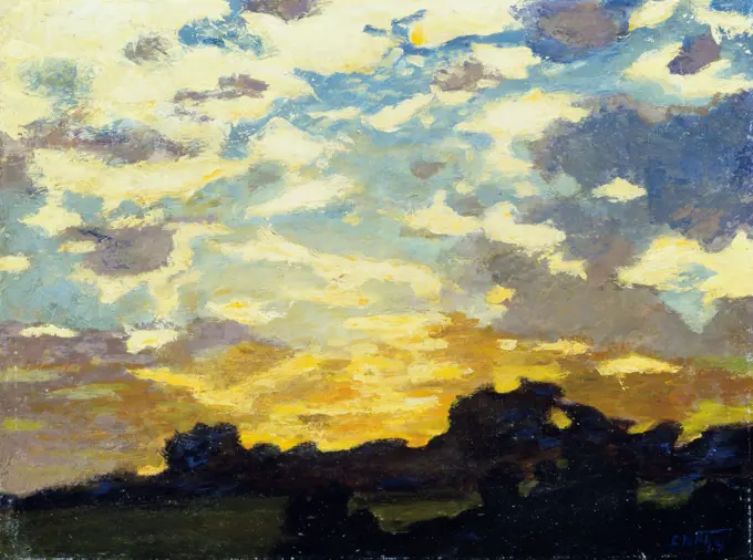 Golden Sunset Edward Potthast (1857-1927 American) Christie's Images, New York 