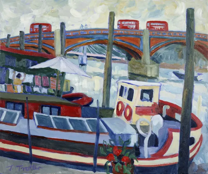 Albert Bridge London Josephine Trotter (b.1940/British)