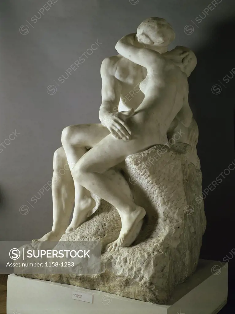 The Kiss  1886 Auguste Rodin (1840-1917 French) Marble Musee Rodin, Paris, France