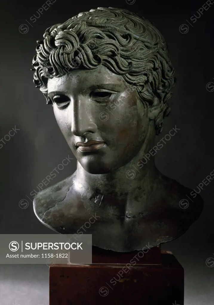 Head of an Athlete, sculpture