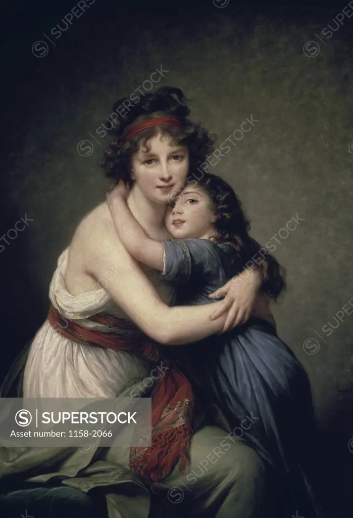 Madame Vigee-LeBrun and Her Daughter  Elisabeth Louise Vigee-LeBrun (1755-1842/French)  Musee du Louvre, Paris  