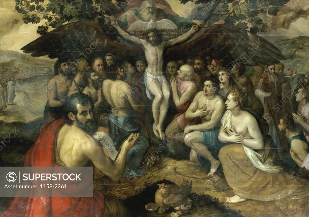 Allegory of the Trinity  16th C.  Frans Floris, the elder (ca. 1519-1570/Netherlandish)  Musee du Louvre, Paris 