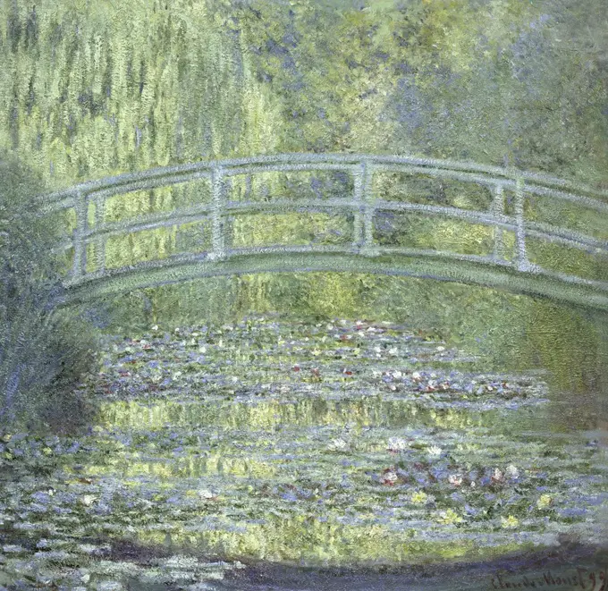 The Japanese Bridge (Le Pont Japonais) 1899 Claude Monet (1840-1926/French) Suzuki Collection, Tokyo 