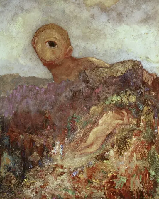 The Cyclops  ca. 1914 Odilon Redon (1840-1916 French)  Oil on canvas Kroller-Muller Museum, Otterlo, Netherlands