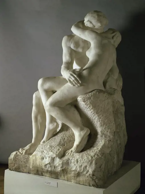 The Kiss  1886 Auguste Rodin (1840-1917 French) Marble Musee Rodin, Paris, France