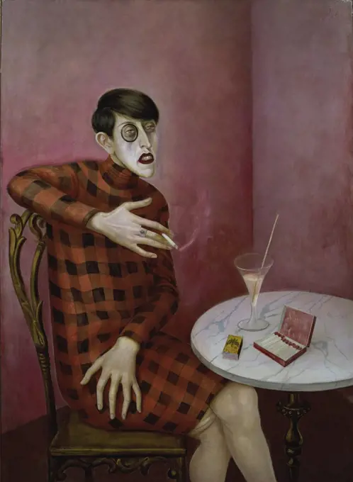 The Journalist Sylvia von Harden by Otto Dix, 1926, 1891-1969, France, Paris, Musee National d'Art de Moderne